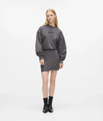 Abito blouson in felpa