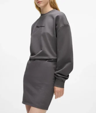 Abito blouson in felpa