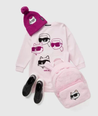 Abito felpa Ikon da bambina