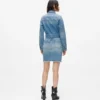 Abito in denim con cintura Abito in denim con cintura