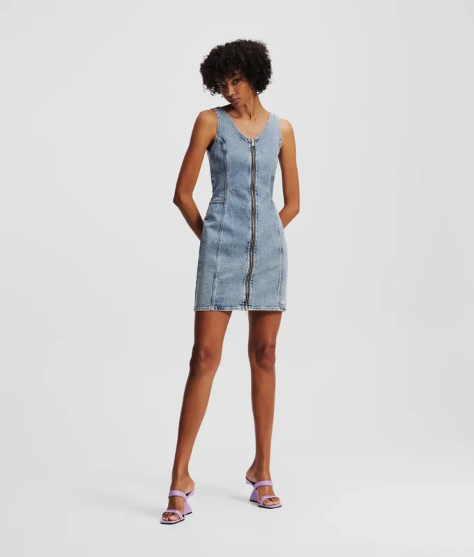 ABITO IN DENIM CON SCOLLO A V