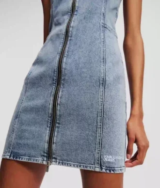 ABITO IN DENIM CON SCOLLO A V