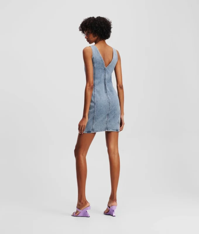 ABITO IN DENIM CON SCOLLO A V