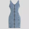 ABITO IN DENIM CON SCOLLO A V