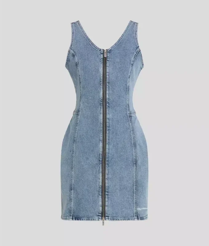 ABITO IN DENIM CON SCOLLO A V