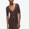 Abito in maglia con cintura Abito in maglia con cintura