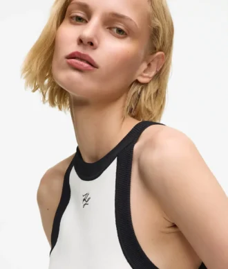 Abito in maglia con cintura Karl DNA