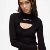 Abito in maglia con cut-out