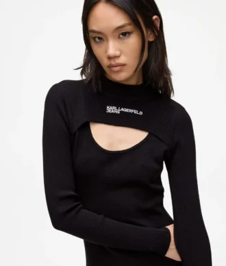 Abito in maglia con cut-out