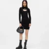 Abito in maglia con cut-out