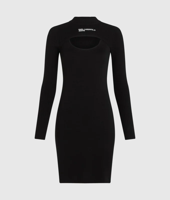 Abito in maglia con cut-out