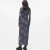 Abito in maglia con stampa all-over