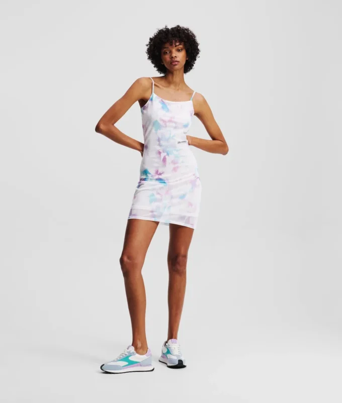 ABITO IN MAGLIA CON STAMPA FLOREALE