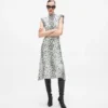 Abito in maglia con stampa leopardo delle nevi Abito in maglia con stampa leopardo delle nevi