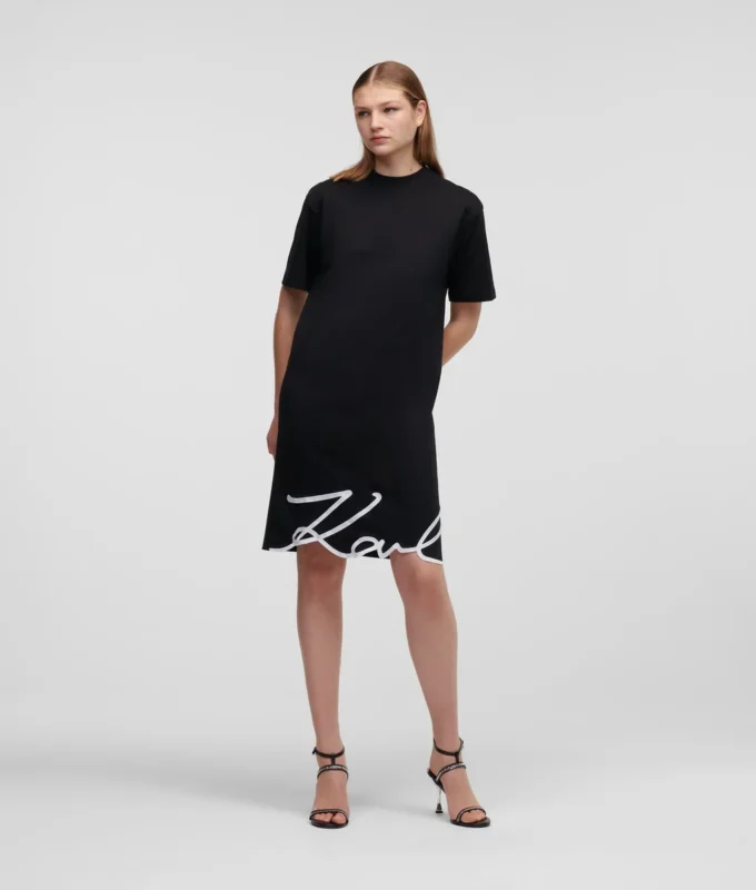 ABITO T-SHIRT CON ORLO SIGNATURE ABITO T-SHIRT CON ORLO SIGNATURE