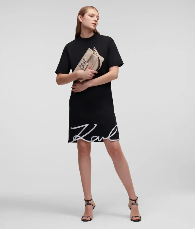ABITO T-SHIRT CON ORLO SIGNATURE ABITO T-SHIRT CON ORLO SIGNATURE