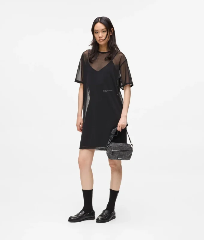 Abito T-shirt in maglia