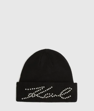 Berretto con strass K/Signature