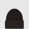 Berretto lungo con patch logo Berretto lungo con patch logo