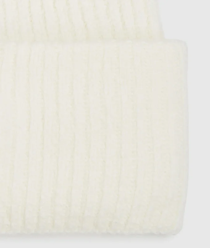 Berretto lungo con patch logo Berretto lungo con patch logo