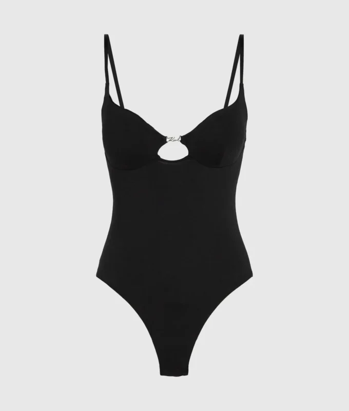 Body aderente con sgambatura alta
