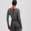 BODY CON STRASS METALLICI