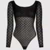 BODY LUNGO IN MAGLIA MONOGRAM BODY LUNGO IN MAGLIA MONOGRAM