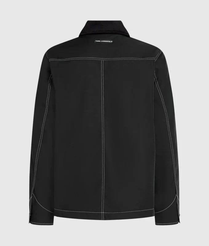 Bomber con cuciture a contrasto