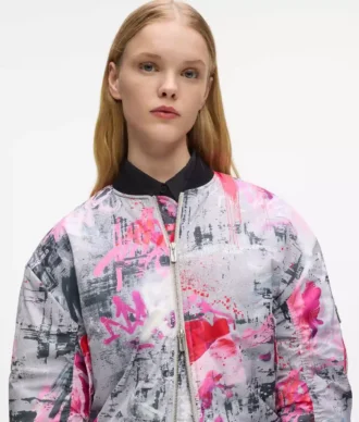 Bomber con stampa paint splatter