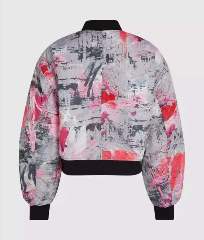 Bomber con stampa paint splatter Bomber con stampa paint splatter