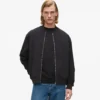 Bomber con zip frontale Bomber con zip frontale