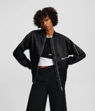 BOMBER OVERSIZE IN RASO