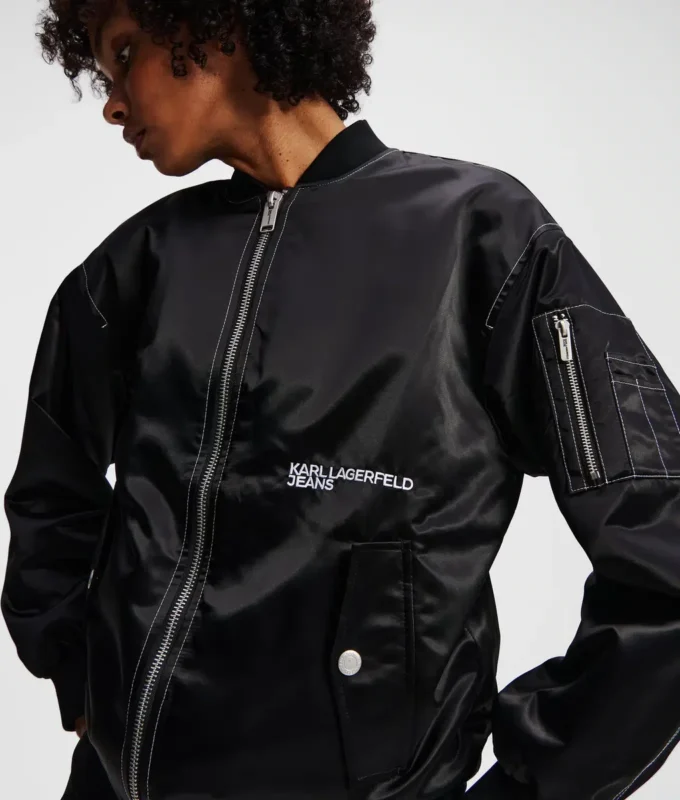 BOMBER OVERSIZE IN RASO BOMBER OVERSIZE IN RASO