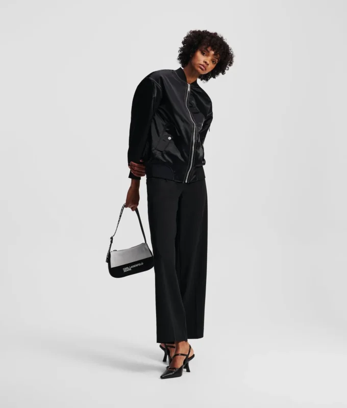 BOMBER OVERSIZE IN RASO BOMBER OVERSIZE IN RASO