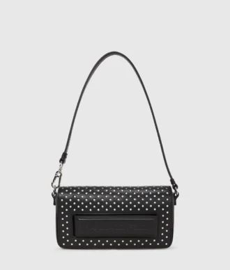 Borsa a tracolla con borchie Ikon K