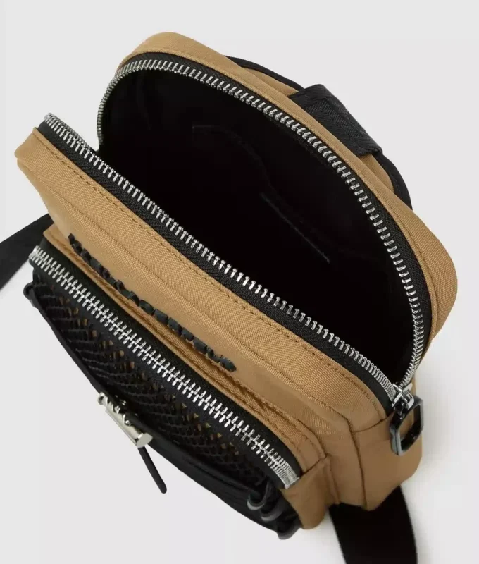 Borsa a tracolla con coulisse Borsa a tracolla con coulisse