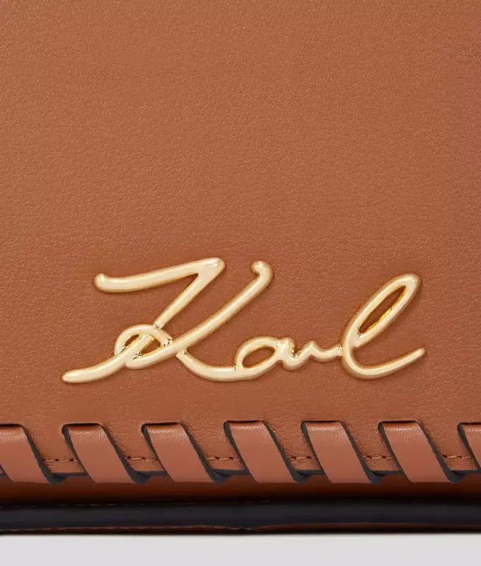 BORSA A TRACOLLA CON CUCITURA A FRANGIA K/SIGNATURE BORSA A TRACOLLA CON CUCITURA A FRANGIA K/SIGNATURE