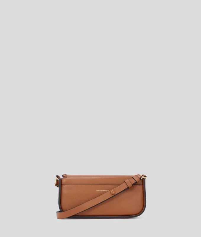 BORSA A TRACOLLA CON CUCITURA A FRANGIA K/SIGNATURE BORSA A TRACOLLA CON CUCITURA A FRANGIA K/SIGNATURE