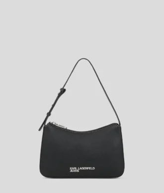 BORSA A TRACOLLA CON LOGO IN METALLO