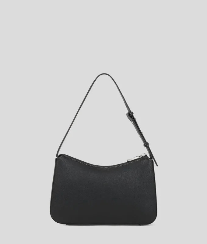 BORSA A TRACOLLA CON LOGO IN METALLO