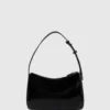 Borsa a tracolla con logo lucido