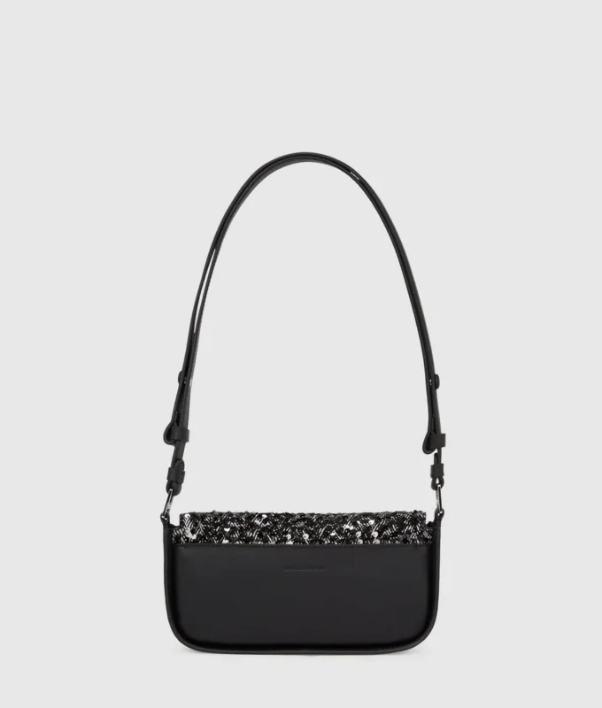 Borsa a tracolla con paillettes K/Signature