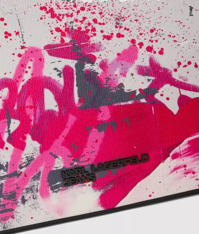 Borsa a tracolla con stampa graffiti