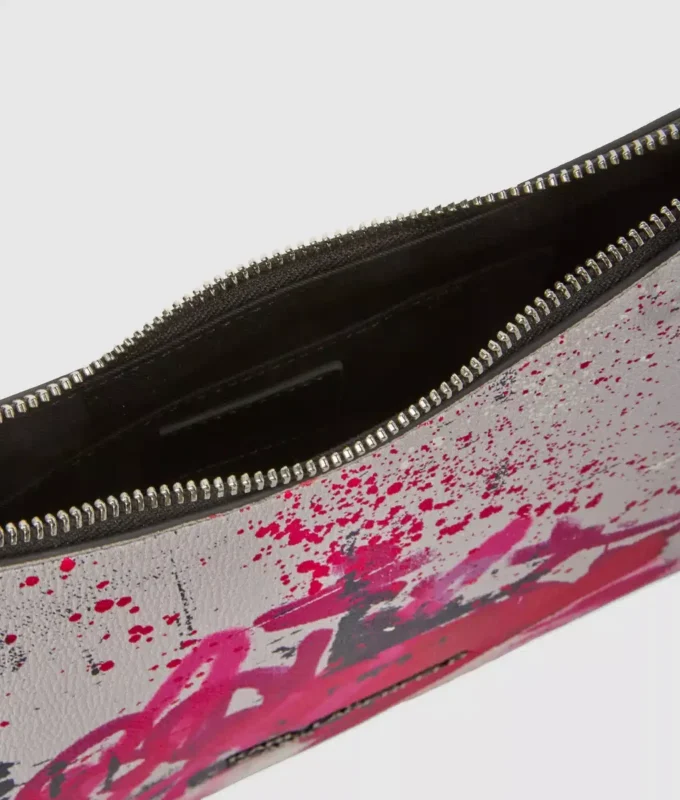 Borsa a tracolla con stampa graffiti