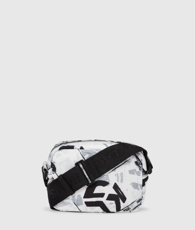 Borsa a tracolla con stampa grafica su tutta la superficie Borsa a tracolla con stampa grafica su tutta la superficie