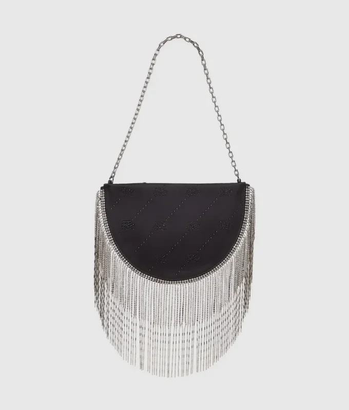 Borsa a tracolla con strass K/Soiree