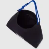 Borsa a tracolla grande in nylon con cordino