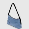 Borsa a tracolla in denim con fibbia Borsa a tracolla in denim con fibbia