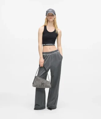 Borsa a tracolla in denim Geo