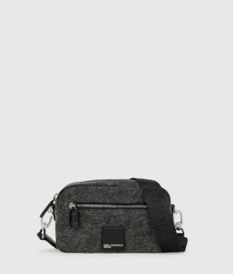 Borsa a tracolla in denim per fotocamera